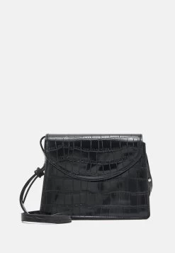 ONLY ONLPENNY CROSS BODY BAG - Umhängetasche - Black/shiny Silver Trim