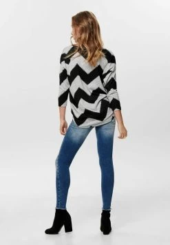 ONLY LOCKERES PRINT 3/4 ARM RUNDHALS MUSTER O - Strickpullover - Hellgrau -Mode Verkauf c1fa3b58052a4fe8aa127613122e3a8c