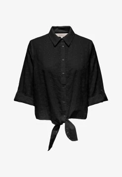 ONLY GEKNOTETE - Hemdbluse - Cloud Dancer -Mode Verkauf c2df3d60148542c597d7edea799bb23a