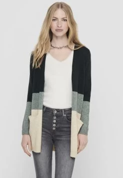 ONLY ONLQUEEN LONG - Strickjacke - June Bug/balsam Green Mel/oatmeal M