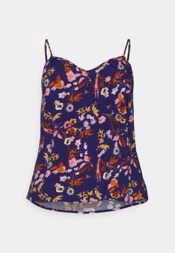 ONLY CARMAKOMA CARNOVA LIFE PARIS SINGLET - Bluse - Peacoat/camilla -Mode Verkauf c75ecede7ad34d788d8325109d0a7511