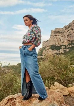 ONLY Maxirock - Medium Blue Denim