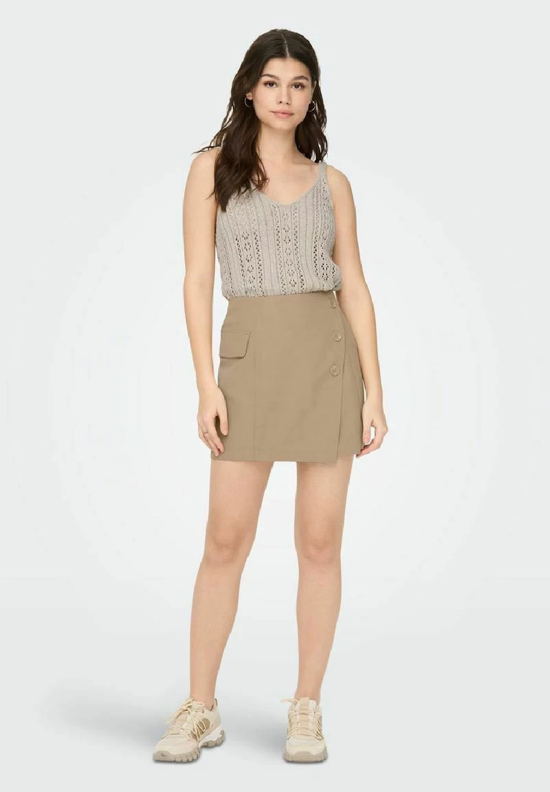 ONLY ONLBERRY - Minirock - Beige Mottled Beige 4 ONLY ONLBERRY - Minirock - Beige Mottled Beige – Bild 2