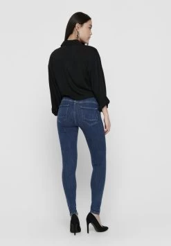 ONLY ONLPOWER MID PUSH UP - Jeans Skinny Fit - Dark Blue Denim -Mode Verkauf d3b9d5f3939745a2baad86abae9ae922