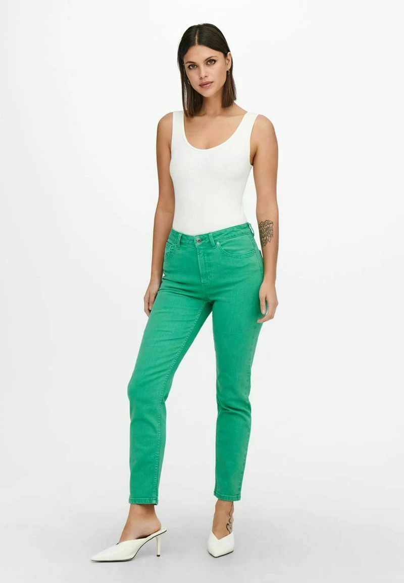 ONLY EMILYHW ANK COL PNT - Jeans Slim Fit - Marine Green 4 ONLY EMILYHW ANK COL PNT - Jeans Slim Fit - Marine Green – Bild 2