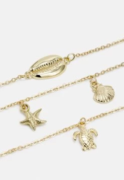 ONLY ONLMALU ANKLETS 3 PACK - Sonstige Accessoires - Gold-coloured -Mode Verkauf da088e222bac47b49876874d8e4a3f5b