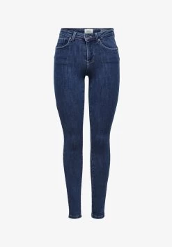 ONLY ONLPOWER MID PUSH UP - Jeans Skinny Fit - Dark Blue Denim -Mode Verkauf dba096f966764f70b0d74e221328955e