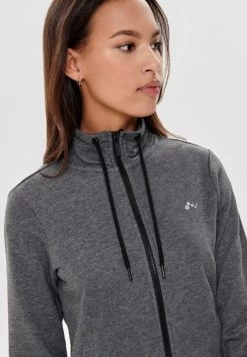 Only Play ONPELINA - Sweatjacke - Dark Grey Melange -Mode Verkauf df100f6322924fe9a560246e656c8704