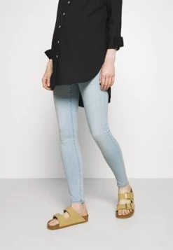 ONLY MATERNITY Jeans Skinny Fit - Light Blue Denim -Mode Verkauf e036b6cc564549d6a82f6bd195d6f11b