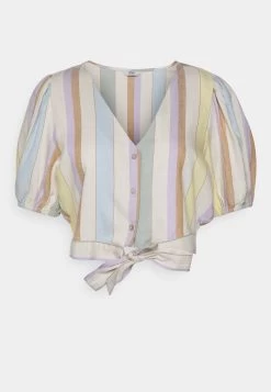 ONLY ONLTINE SS KNOT BUTTON - Bluse - Whitecap Gray/clear Sky/purple Rose/sundress 11 ONLY ONLTINE SS KNOT BUTTON - Bluse - Whitecap Gray/clear Sky/purple Rose/sundress -Mode Verkauf e0eeec396ef7433ea5b5d802f4ccdc4e 1