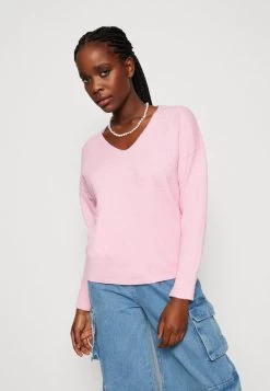 ONLY ONLRICA LIFE V NECK - Strickpullover - Prism Pink Melange -Mode Verkauf e3b0a7f5d5af4429899ab91d0823ea5e