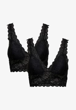ONLY ONLCHLOE - 2 -PACK - Bustier - Schwarz -Mode Verkauf e786a571ea634958896a7ac30c633dc6