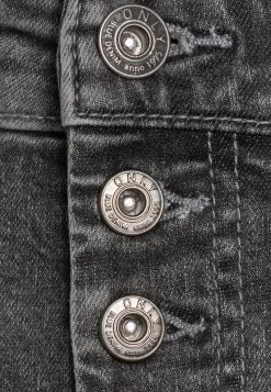ONLY ONLHUSH BUTTON BOX - Jeans Shorts - Grey -Mode Verkauf eb855e6de0f04d98a47c6390dbd2b25f
