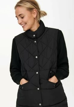 ONLY Weste - Schwarz 11 ONLY Weste - Schwarz -Mode Verkauf ee2164e534ff490f9eccd97c4ad57f1a