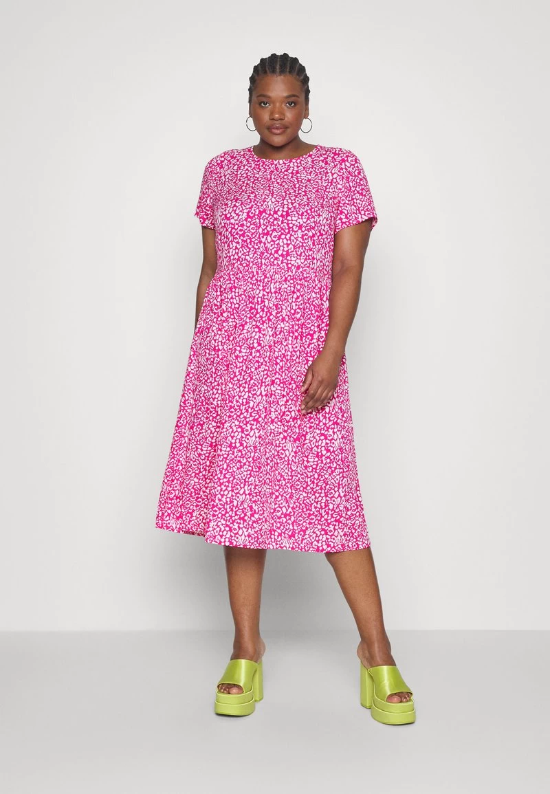 ONLY CARMAKOMA CARSIRINA CALF DRESS - Freizeitkleid - Fuchsia Purple 8 ONLY CARMAKOMA CARSIRINA CALF DRESS - Freizeitkleid - Fuchsia Purple – Bild 6