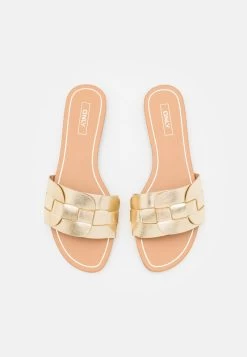 ONLY Shoes ONLFELI - Pantolette Flach - Gold -Mode Verkauf f868e2ae183e4aed97e64946020f22b6