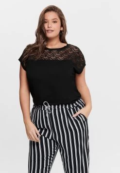 ONLY CARMAKOMA CARFLAKE LIFE - T-Shirt Basic - Black -Mode Verkauf f910e524fbf24973a7b5d1cf0a7e7210 1