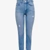 ONLY HIGH WAIST EMILY - Jeans Relaxed Fit - Light Blue Denim -Mode Verkauf f9bda5b61c1b41bda4e98656baf693eb