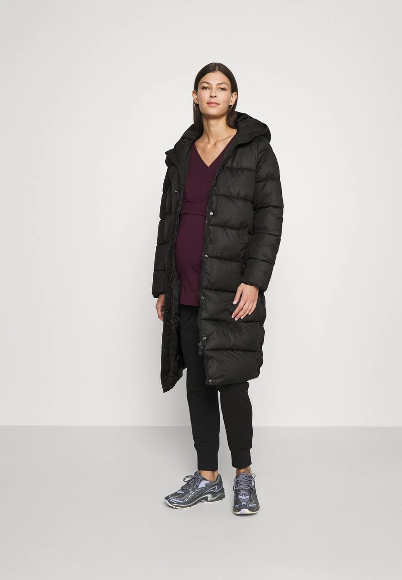 ONLY MATERNITY OLMCAMMIE LONG QUILTED COAT - Wintermantel - Black 4 ONLY MATERNITY OLMCAMMIE LONG QUILTED COAT - Wintermantel - Black – Bild 2