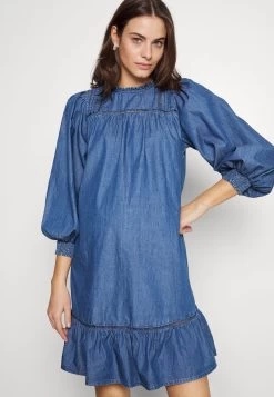 ONLY MATERNITY OLMALAIA DRESS - Jerseykleid - Medium Blue Denim -Mode Verkauf fe32f359a63d49dea26dd4b33cc6c824